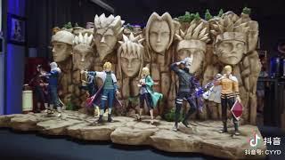 MH Studio Naruto Hokage 1-7 Fullset Statue with Mountain by GC Collectibles