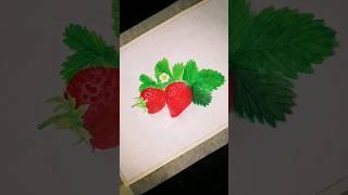 Strawberry drawing ️ #drawing #artshorts #art #painting #satisfying #sketch #viralvideo #shorts