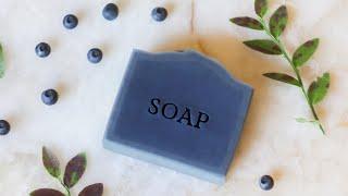 Homemade blueberry soap🫐 Natural & fresh recipe