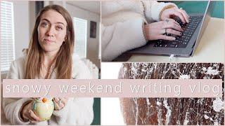 Snowy Weekend Writing Vlog | Horses, Writing, and Coffee | Natalia Leigh