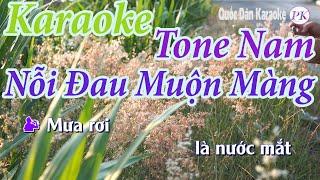 Karaoke Nỗi Đau Muộn Màng (Bossa Nova) - Tone Nam (La Thứ Am) - Quốc Dân Karaoke