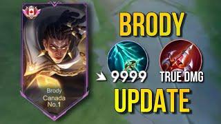BRODY UPDATE!! NEW BUILD AND EMBLEM FOR RANK UP FASTER WITH BRODY(MLBB)