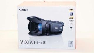 Canon Vixia HF G30 Un-boxing