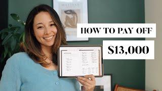 How To Pay Off $13,000 with $300 a Month | Snowball Method Step-by-Step