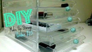 DIY Make Up Storage| Under $20