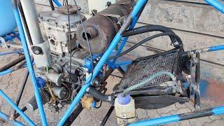 Rotax 582 Exhaust & Radiator: Experimental Homemade helicopter build, Part 15.