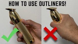 How To Properly Use Your Trimmers Aka T Outliners The Right Way!