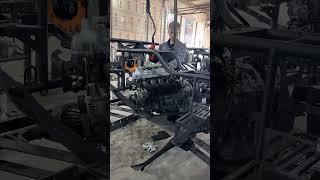 Вот так возрождается жизнь квадроцикла Азимут ️  Профессиональная  установка двигателя в раму .