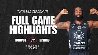 Kovout vs Bisons | Korisliiga | ‘24 - ‘25 season | Thomas Gipson Highlights | Overseas Basketball