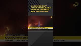 В Калифорнии бушует мощный природный пожар "Франклин" #shorts #short #новости