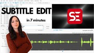 SUBTITLE EDIT: complete tutorial