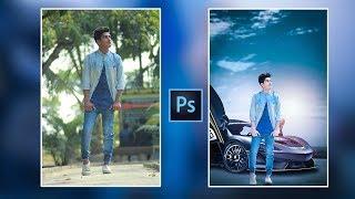 How to change Backgrount in photoshop manipulation Tutorial 2018