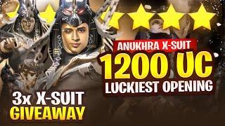 NEW ANUKHRA X-SUIT IN 1200 UC  3 X SUIT GIVEAWAY  PUBG MOBILE