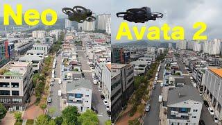 DJI Neo vs Avata 2 4k footage comparison and little tips