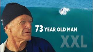 "NEVER GIVE UP!" 73 YEAR OLD MAN PADDLES OUT INTO HUGE WAVES