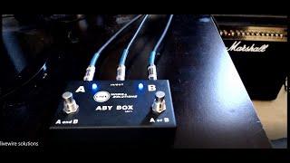 ABY BOX Pedal by Live Wire Solutions, Demonstration.