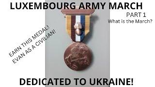 JOIN ME virtually on a March and earn a Luxembourg Army MEDAL! Marche de diekirch for Ukraine!