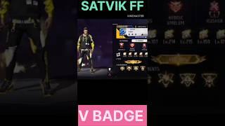 V badge plyer my rekbest #freefire #shorts @satvik Cement me uid dedo 