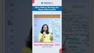 Toppers Tip 592 | Rajput Neha Uddhavsingh  | AIR 51, UPSC CSE 2023 | Notes Making Tips