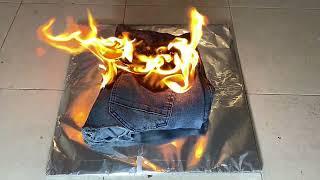 Burning Visionary Denim Jeans with a Heat Gun