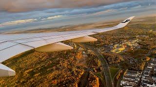 [4K] – Full Flight – Finnair – Airbus A350-941 – HEL-LHR – OH-LWK – AY1331 – IFS 955