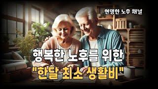 편안한 노후를 위한 한달 최소 생활비