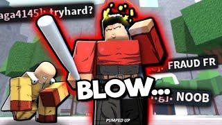 Abusing DEATH BLOW COUNTER with Metal Bat in Roblox The Strongest Battlegrounds...