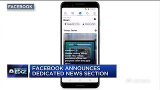 Facebook announces dedicated news section