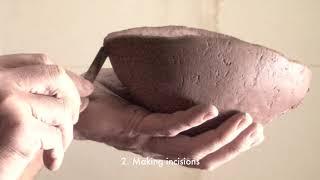 The process of Surface Folds:  Yukiya Izumita Clay Wares