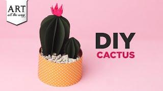 DIY Cactus | Crafting Card Stock Cactus | Cactus DIY Plant | @VENTUNOART