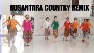 NUSANTARA COUNTRY REMIX Line Dance (demo & count)