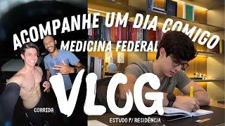 vlog | acompanhe um dia comigo, atleta híbrido na medicina federal (+ dicas de estudo e revisão)