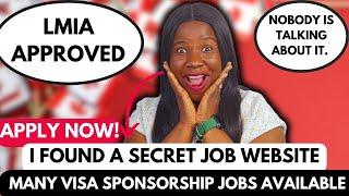  HURRY! Secret Website for LMIA Jobs in Canada with Visa Sponsorship #LMIAJobsCanada