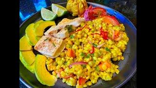 I am preparing a LEAN DINNER FROM BARLEY, TOFU!! And pearl barley can be very tasty!!)