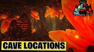 Ark Crystal Isles - All Cave Locations (official DLC map)