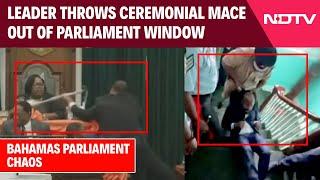 Bahamas Parliament: Chaos After Opposition Lawmaker Throws Ceremonial Mace Out Of Parliament Window