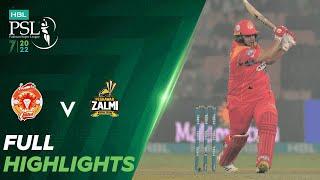 Full Highlights | Islamabad United vs Peshawar Zalmi | Match 24 | HBL PSL 7 | ML2T