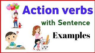 Action verbs with sentence examples for beginners | Action words | English speaking practise