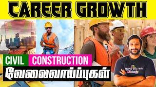 Civil & Construction Related Jobs in Tamil | சிவில் பட்டதாரிகளுகான வேலைகள் #civil #civilengineering