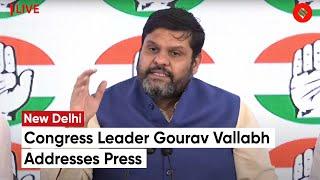 Congress Leader Gourav Vallabh Attacks Modi Government Over Inflation In a Press Conference