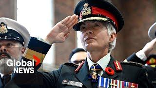 Lt.-Gen. Jennie Carignan makes history as Canada's 1st female Chief of the Defence Staff | FULL