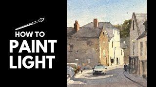 How to Paint Light in Watercolor - Step by step - Matthew White