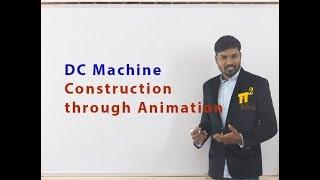 Construction of a DC Machine | Animation | PiSquare Academy