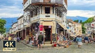 Gjirokaster Albania 4K UNESCO Old Town Walking Tour 2024