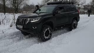 Toyota LC Prado на бездорожье. Володарский карьер январь 2021. Прадо клуб