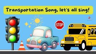 Transportation Song for Kids | Learn Vehicle Sounds | BooBooABC | Cars, Trains, Planes & More!