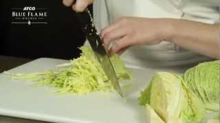 How to julienne a cabbage
