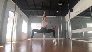 Tutorial 1. Numb. Beginner Exotic Pole Dance Routine. Music “Numb” by Portishead