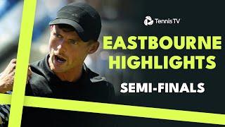 Fritz Takes On Vukic; Harris vs Purcell | Eastbourne 2024 Semi-Final Highlights