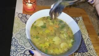 Vegetable Soup ( Sweet Potato, Zucchini & Leeks)